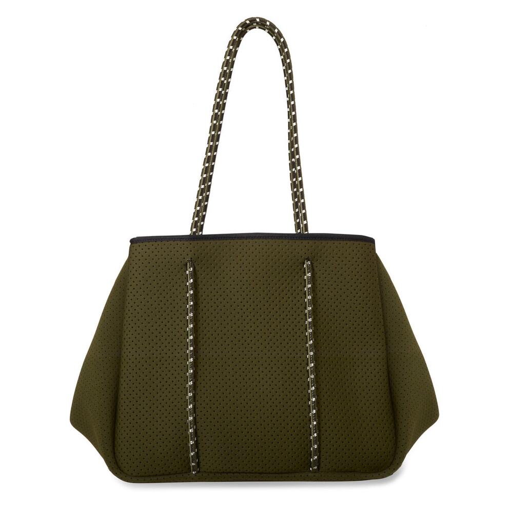 Annabel Ingall Sporty Spice Neoprene Tote Military Green